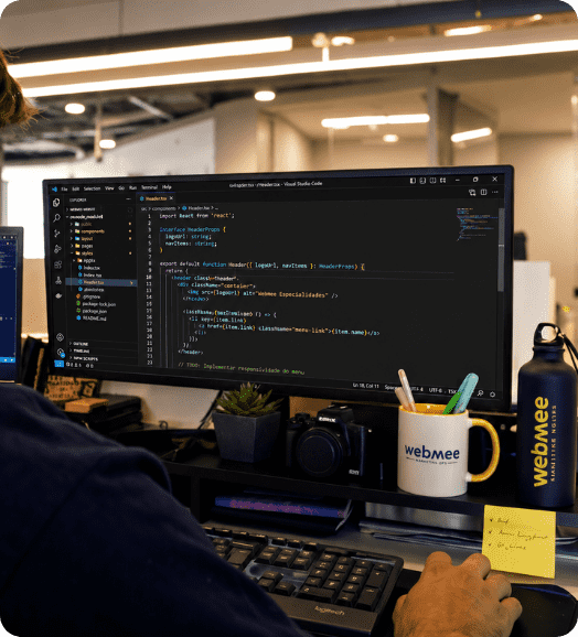 desenvolvimento web e codificacao de sites de alta conversao pela agencia de marketing digital webmee