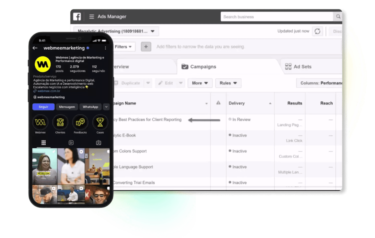 Trafego Pago Instagram Webmee gestao de trafego pago instagram e meta ads para empresas b2b